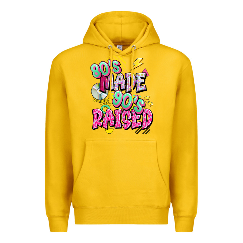 80s Made 90s Raised Premium Hoodie by texasbilliewilder | Teevron