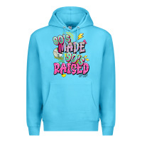 Ocean Blue 80s made 90s raised Premium Hoodie - texasbilliewilder