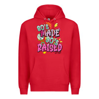 Red 80s made 90s raised Premium Hoodie - texasbilliewilder
