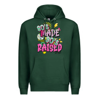 Sports Green 80s made 90s raised Premium Hoodie - texasbilliewilder