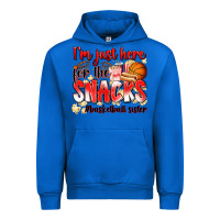 Cobalt im just here for the snacks basketball sister Urban Hoodie - Zillion Design Studio