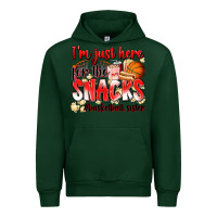 Forest Green im just here for the snacks basketball sister Urban Hoodie - Zillion Design Studio
