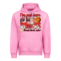 Fuchsia Pink im just here for the snacks basketball sister Urban Hoodie - Zillion Design Studio