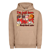 Pigment Burro im just here for the snacks basketball sister Urban Hoodie - Zillion Design Studio