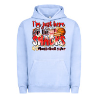Pigment Grape Ice im just here for the snacks basketball sister Urban Hoodie - Zillion Design Studio