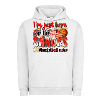 Pigment Lunar Rock im just here for the snacks basketball sister Urban Hoodie - Zillion Design Studio