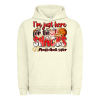 Pigment Pistachio im just here for the snacks basketball sister Urban Hoodie - Zillion Design Studio