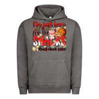 Pigment Tornado im just here for the snacks basketball sister Urban Hoodie - Zillion Design Studio