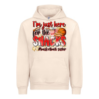Sandshell im just here for the snacks basketball sister Urban Hoodie - Zillion Design Studio