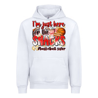 Im Just Here For The Snacks Basketball Sister Urban Hoodie | Teevron