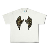 Pistachio leopard camouflage wings Urban Heavy Tee - RanaPortraitStore