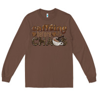 Chestnut caffeine before chaos Long Sleeve Tee - BarkalooDesign