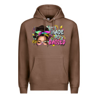 Chestnut 80s made 90s raised messy bun Premium Hoodie - texasbilliewilder