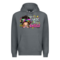 Rock 80s made 90s raised messy bun Premium Hoodie - texasbilliewilder