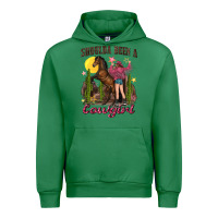 Emerald shoulda been a cowgirl bucking horse Urban Hoodie - texasbilliewilder