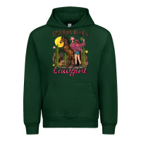 Forest Green shoulda been a cowgirl bucking horse Urban Hoodie - texasbilliewilder