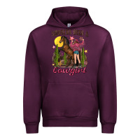 Mauve Wine shoulda been a cowgirl bucking horse Urban Hoodie - texasbilliewilder