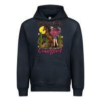 Navy shoulda been a cowgirl bucking horse Urban Hoodie - texasbilliewilder