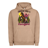 Pigment Burro shoulda been a cowgirl bucking horse Urban Hoodie - texasbilliewilder