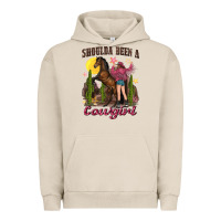 Pigment French Oak shoulda been a cowgirl bucking horse Urban Hoodie - texasbilliewilder
