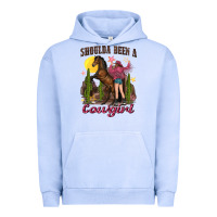 Pigment Grape Ice shoulda been a cowgirl bucking horse Urban Hoodie - texasbilliewilder