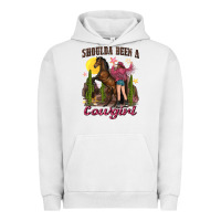 Pigment Lunar Rock shoulda been a cowgirl bucking horse Urban Hoodie - texasbilliewilder
