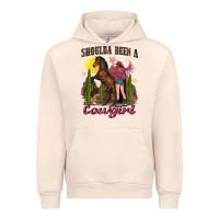 Sandshell shoulda been a cowgirl bucking horse Urban Hoodie - texasbilliewilder