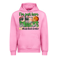 Fuchsia Pink i'm just here for the snacks #basketball brother Urban Hoodie - Zillion Design Studio