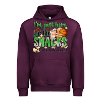 Mauve Wine i'm just here for the snacks #basketball brother Urban Hoodie - Zillion Design Studio