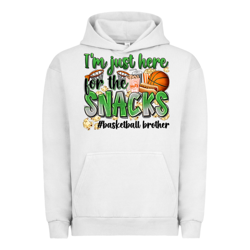 I'm Just Here For The Snacks #basketball Brother Urban Hoodie by Zillion Design Studio | Teevron
