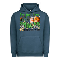 Pigment Midnight Navy i'm just here for the snacks #basketball brother Urban Hoodie - Zillion Design Studio