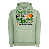 Pigment Oil Green i'm just here for the snacks #basketball brother Urban Hoodie - Zillion Design Studio