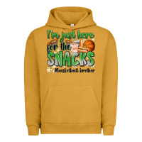 Pigment Peanut Butter i'm just here for the snacks #basketball brother Urban Hoodie - Zillion Design Studio