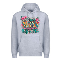 Heather Grey i hope karma slaps you in the face before i do Premium Hoodie - Zillion Design Studio