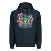 Navy i hope karma slaps you in the face before i do Premium Hoodie - Zillion Design Studio