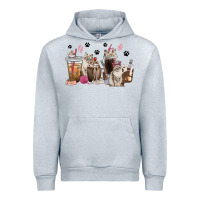 Heather Grey siberian cat coffee cups Urban Hoodie - texasbilliewilder