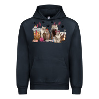 Navy siberian cat coffee cups Urban Hoodie - texasbilliewilder