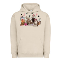 Pigment French Oak siberian cat coffee cups Urban Hoodie - texasbilliewilder
