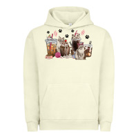 Pigment Pistachio siberian cat coffee cups Urban Hoodie - texasbilliewilder