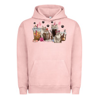 Pigment Salmon siberian cat coffee cups Urban Hoodie - texasbilliewilder