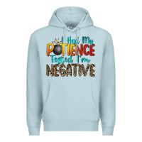 Blue Mist i had my patience tested i'm negative Premium Hoodie - Zillion Design Studio