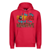 Cardinal i had my patience tested i'm negative Premium Hoodie - Zillion Design Studio