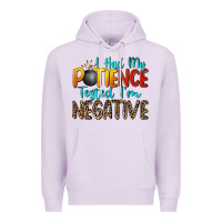 Lilac i had my patience tested i'm negative Premium Hoodie - Zillion Design Studio
