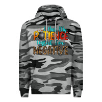 Slate Camo i had my patience tested i'm negative Premium Hoodie - Zillion Design Studio
