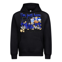 Black im just here for the snacks volleyball brother Urban Hoodie - Zillion Design Studio