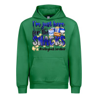 Emerald im just here for the snacks volleyball brother Urban Hoodie - Zillion Design Studio