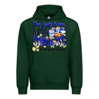 Forest Green im just here for the snacks volleyball brother Urban Hoodie - Zillion Design Studio