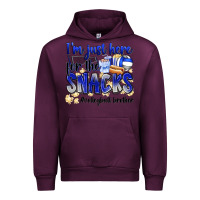 Mauve Wine im just here for the snacks volleyball brother Urban Hoodie - Zillion Design Studio