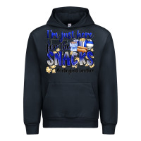 Navy im just here for the snacks volleyball brother Urban Hoodie - Zillion Design Studio
