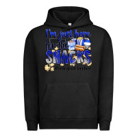 Pigment Black im just here for the snacks volleyball brother Urban Hoodie - Zillion Design Studio
